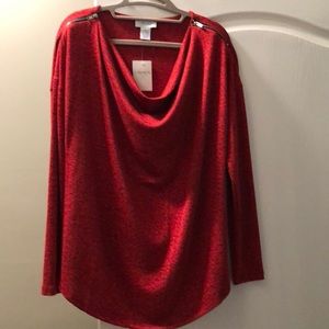 Red knot blouse